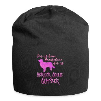 Border collie - Jersey Beanie - black - Front