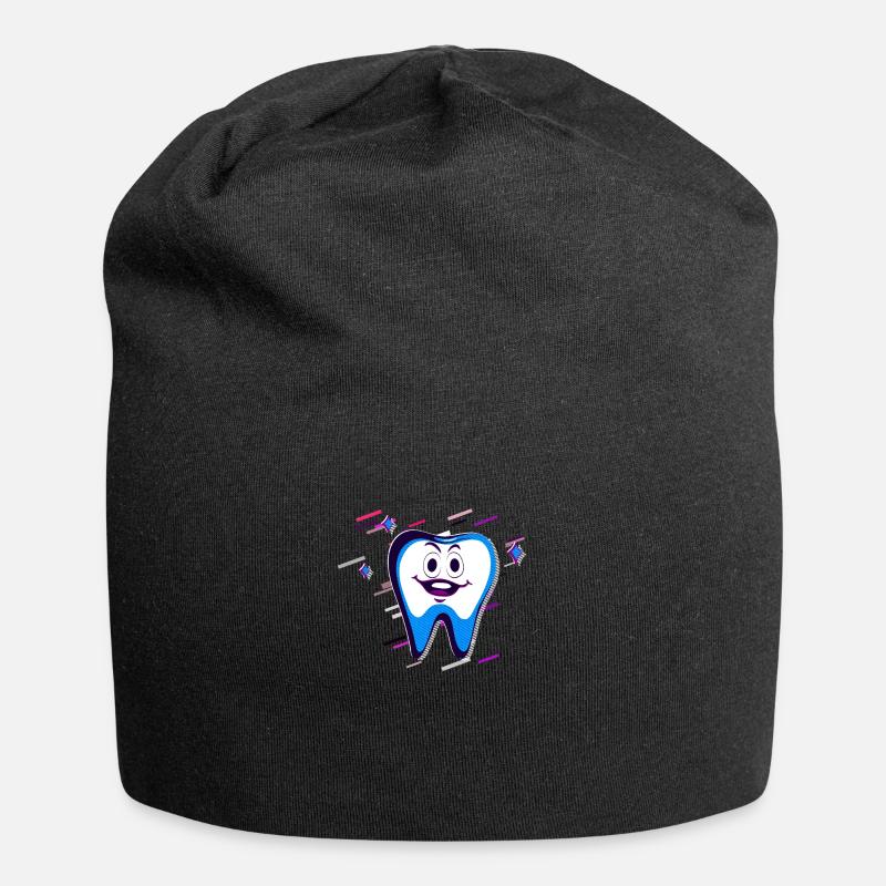 Tooth calcified 80's Retro Violet - Jersey Beanie - black