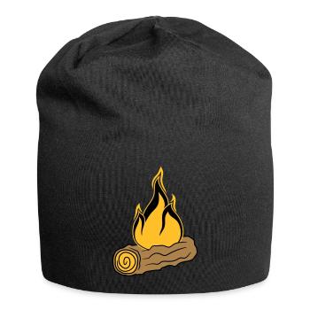 bois branche forêt arbre tronc gravure sur bois forêt feu son - Bonnet en jersey - noir - Devant