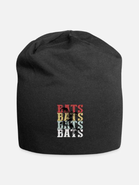 Bats Bats - Jersey Beanie - black