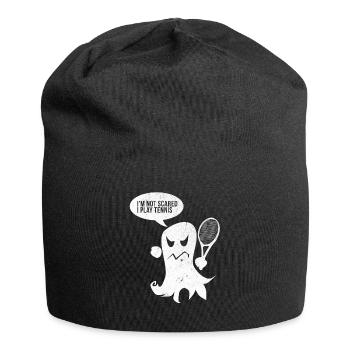 Batte de baseball de tennis cadeau fantôme Halloween - Bonnet en jersey - noir - Devant