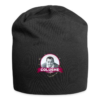 T shirt Hommage Humoristique à Coluche - Bonnet en jersey - noir - Devant
