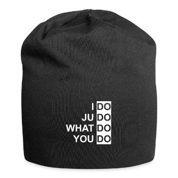 I do judo - Arts martiaux, La bague, Ceinture, Cadeau - Bonnet en jersey - noir - Devant
