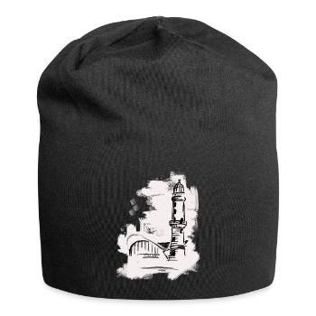 teepott Warnemünde - Jersey-Beanie - Schwarz - Vorne