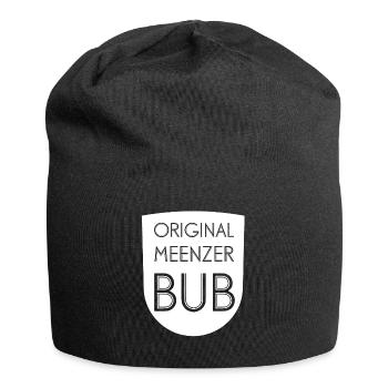 Original Meenzer Bub - weiß - Jersey-Beanie - Schwarz - Vorne