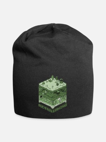 Jeux rétro - Bonnet en jersey - noir