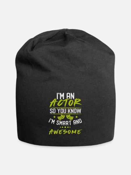 Schauspieler - Jersey-Beanie - Schwarz