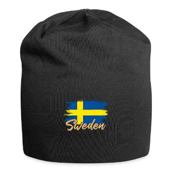 Schweden - Jersey-Beanie - Schwarz - Vorne