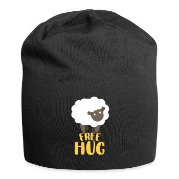 Umarmung Schaf - Jersey-Beanie - Schwarz - Vorne