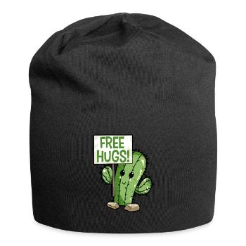 Kaktus Kostenlose Umarmungen - Jersey-Beanie - Schwarz - Vorne