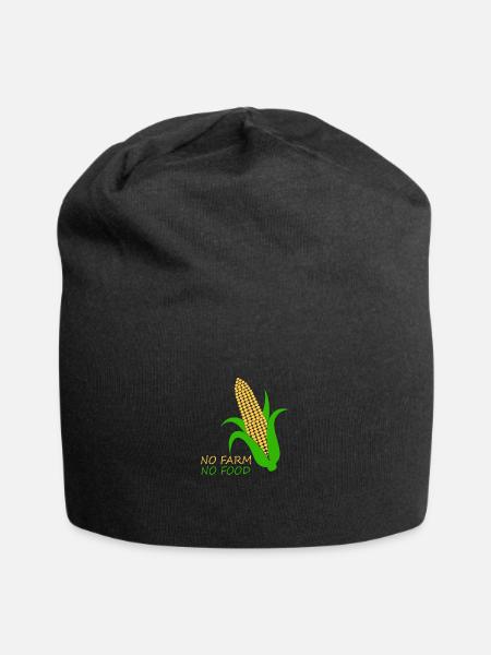 Mais Maiskolben - Jersey-Beanie - Schwarz