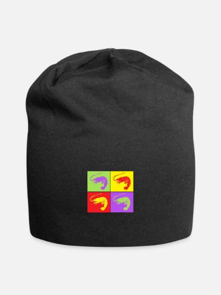 Shrimp fish shrimp - Jersey Beanie - black