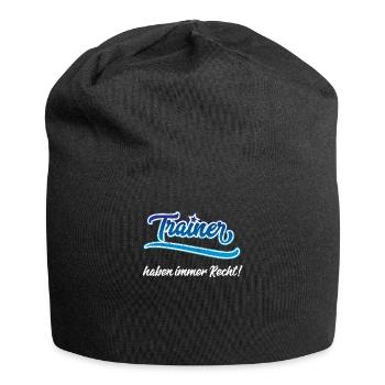 Trainer haben immer Recht Fussball Coach Trainer - Jersey-Beanie - Schwarz - Vorne