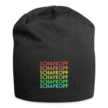 tête de bière tête de mouton crew Kartfreunde Retro cadeau - Bonnet en jersey - noir - Devant