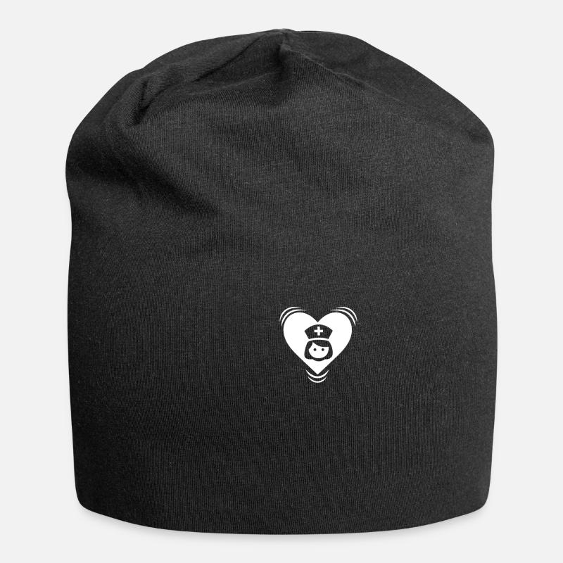 infirmière - Bonnet en jersey - noir