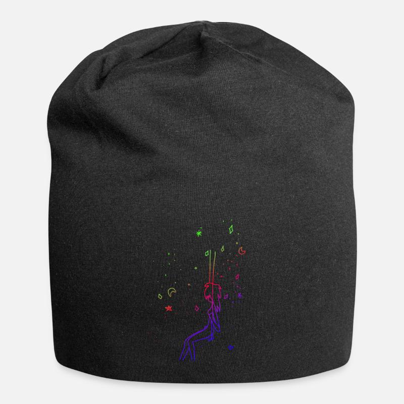 Schaukel - Jersey-Beanie - Schwarz