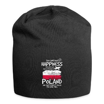 Polen - Jersey-Beanie - Schwarz - Vorne
