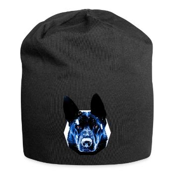 chien de berger - Bonnet en jersey - noir - Devant