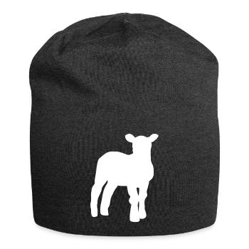 Lamm - Jersey-Beanie - Anthrazit - Vorne