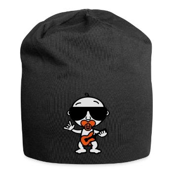 Cool Rock Baby (Farbe) - Jersey-Beanie - Schwarz - Vorne