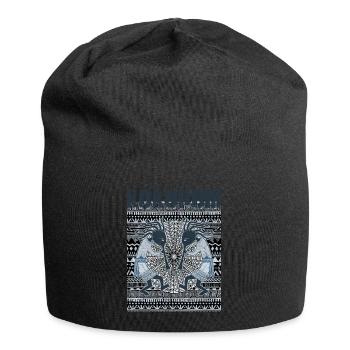 Native American Kokopelli Musicans - Sun Border 6 - Jersey Beanie - black - Front