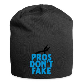 pros don't fake - Jersey-Beanie - Schwarz - Vorne