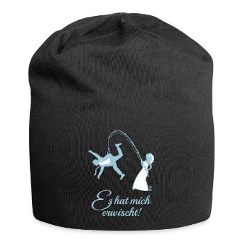 Es Hat Mich Erwischt! (Junggesellenabschied JGA) - Jersey-Beanie - Schwarz - Vorne