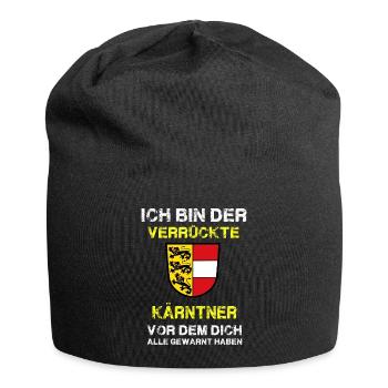 Kärnten - Jersey-Beanie - Schwarz - Vorne