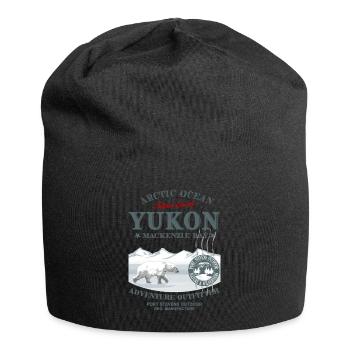 Yukon - Polar Bear - Eisbär - Jersey-Beanie - Schwarz - Vorne