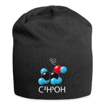 c2 h5 oh (auf dunklen T-Shirts) - Jersey-Beanie - Schwarz - Vorne