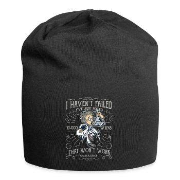 Verrueckter Wissenschaftler mad scientist - Jersey-Beanie - Schwarz - Vorne