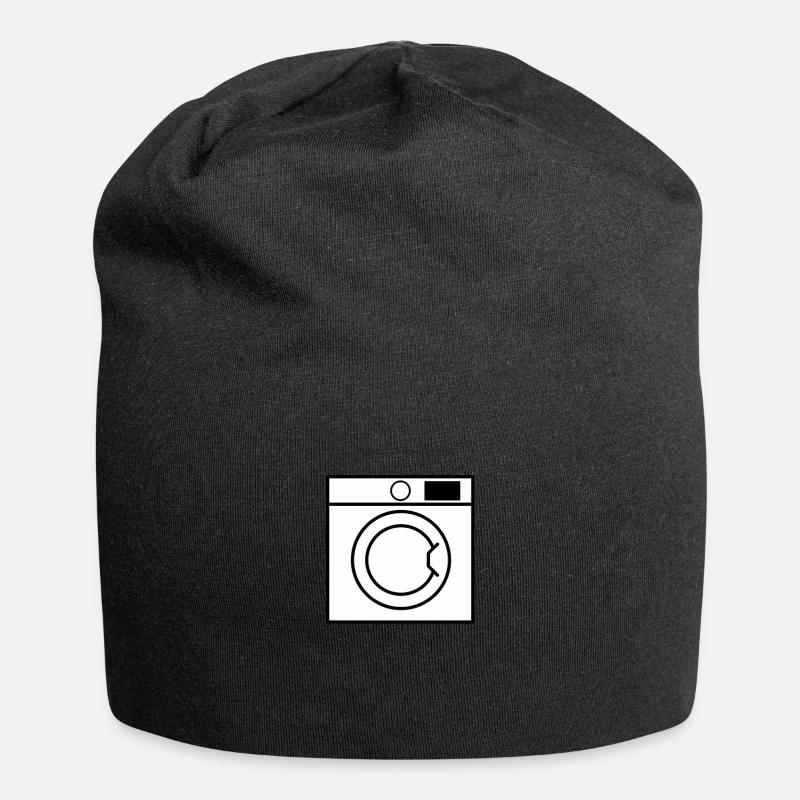 lave-linge - Bonnet en jersey - noir