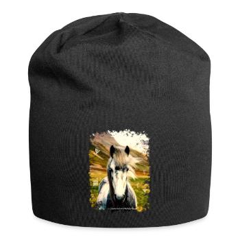 cheval - Bonnet en jersey - noir - Devant