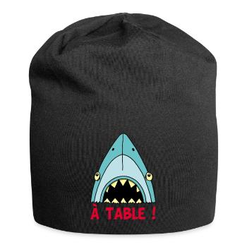 Shark hungry! - Jersey Beanie - black - Front