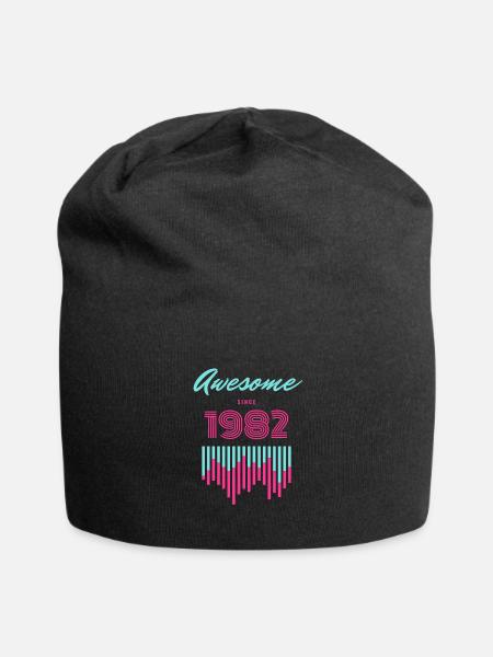 Génial depuis 1982 Neon Pulse - Bonnet en jersey - noir
