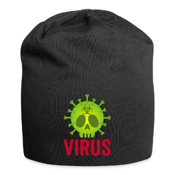 Skull virus - Jersey Beanie - black - Front