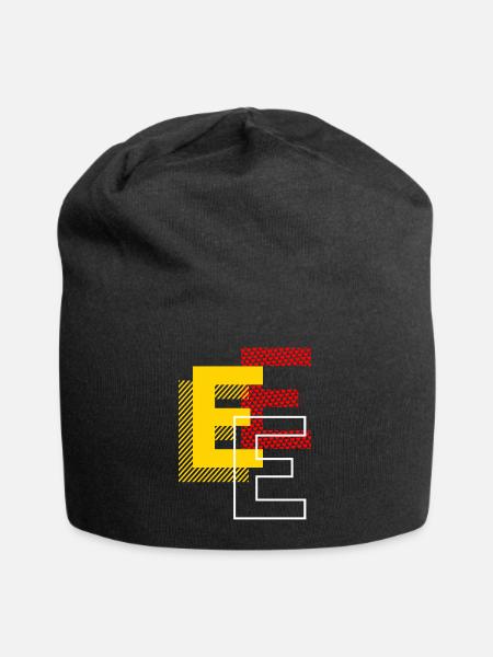 Trois E. - Bonnet en jersey - noir