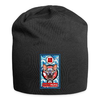 Kuro Neko - Jersey-Beanie - Schwarz - Vorne