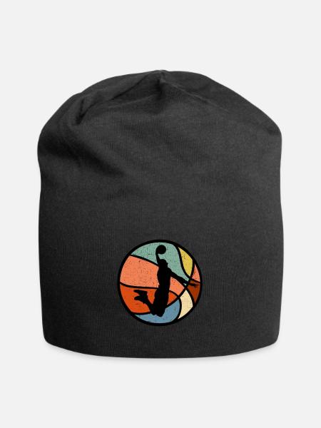 T-shirt cadeau de joueur de basket rétro vintage - Bonnet en jersey - noir