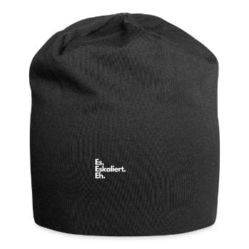Es Eskaliert Eh - Jersey-Beanie - Schwarz - Vorne