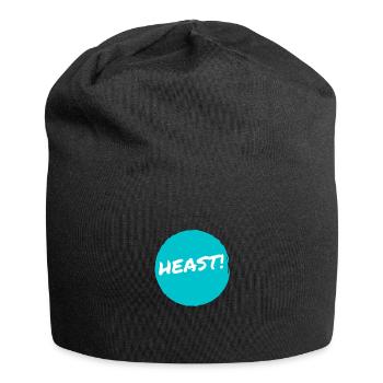 Heast! Ursprünglich "Hörst du?" - Jersey-Beanie - Schwarz - Vorne