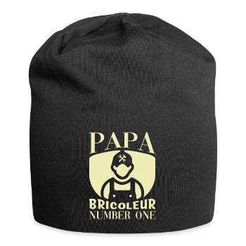 Papa bricoleur - Bonnet en jersey - noir - Devant
