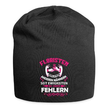 Floristen Helfen - Jersey-Beanie - Schwarz - Vorne