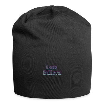Lass Ballern - Jersey-Beanie - Schwarz - Vorne