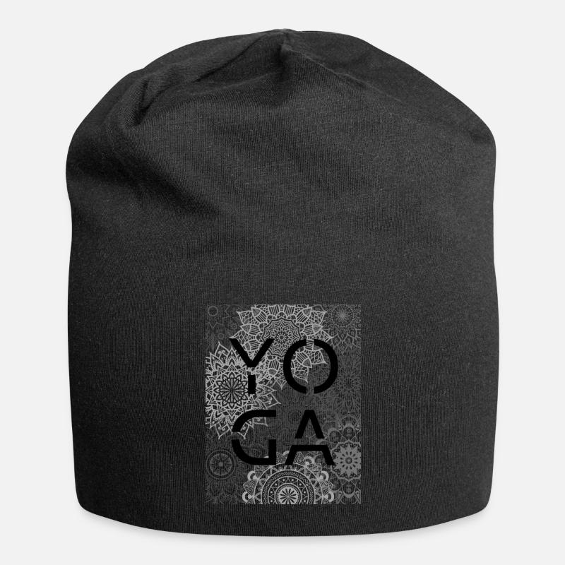Yoga - Jersey-Beanie - Schwarz