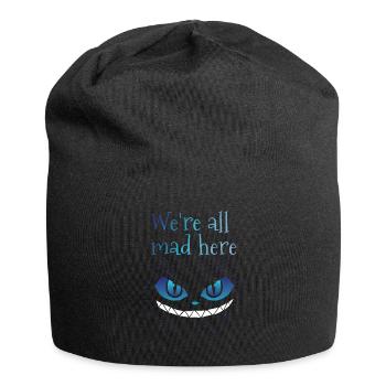 We're all mad here Grinsekatze - Jersey-Beanie - Schwarz - Vorne