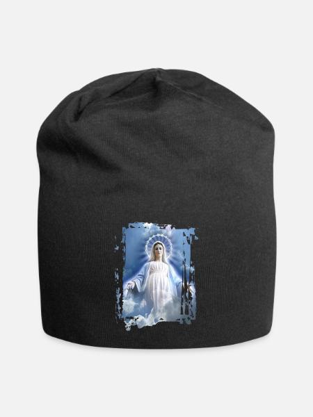 Holly Mary Maria Madonna Mariana Vierge Marie - Bonnet en jersey - noir