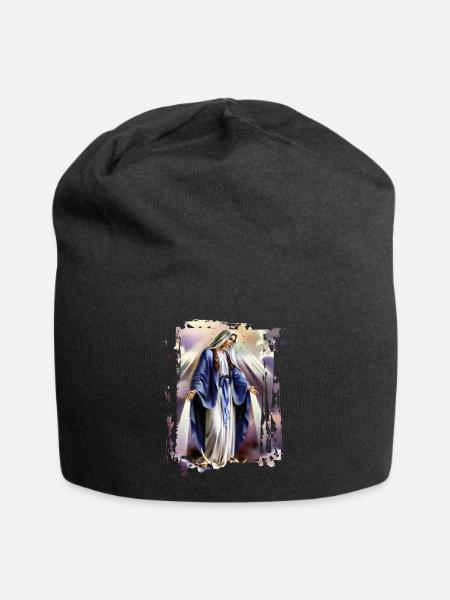 Holly Mary Maria Madonna Mariana Jungfrau Maria - Jersey-Beanie - Schwarz