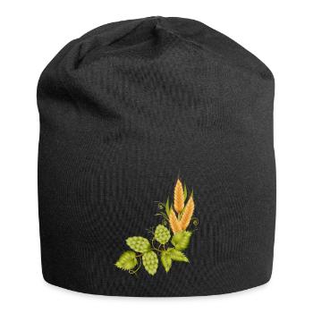 Hopfen und Malz Grundlage zum Bier brauen - Jersey-Beanie - Schwarz - Vorne