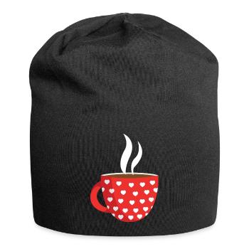Heiße Schokolade - Jersey-Beanie - Schwarz - Vorne